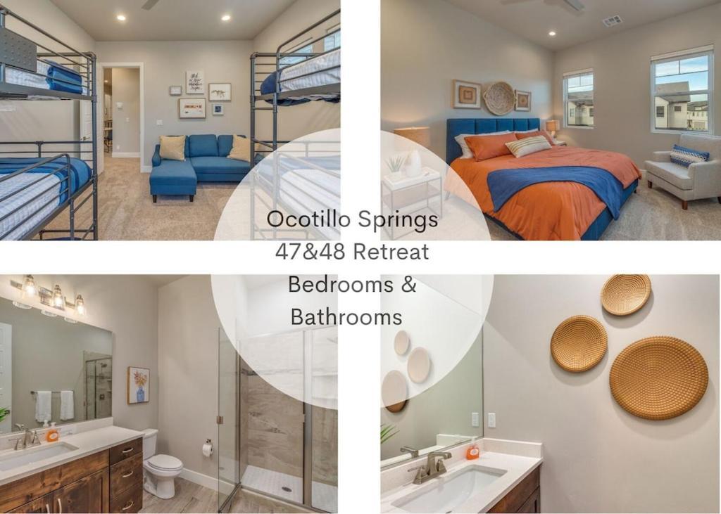 Ocotillo Springs Resort 47 & 48 Retreat Connected Homes Sleeps 31 Guest Private Pool & Hot Tub Santa Clara Exterior photo