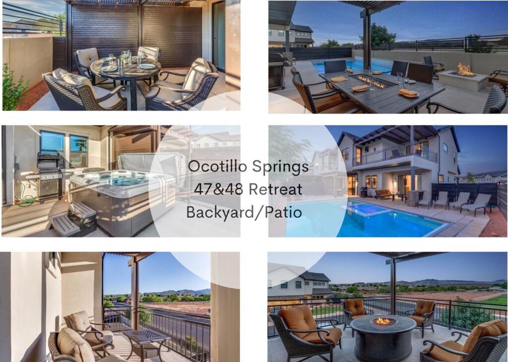 Ocotillo Springs Resort 47 & 48 Retreat Connected Homes Sleeps 31 Guest Private Pool & Hot Tub Santa Clara Exterior photo